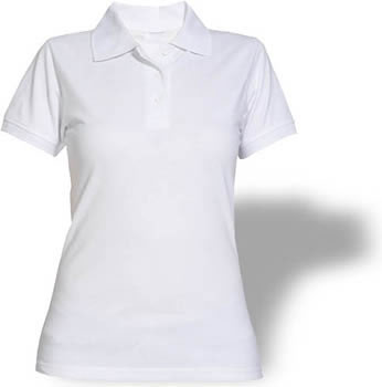 blusa blanca tipo polo