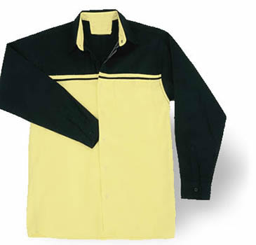 camisa combinada manga larga