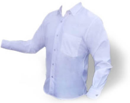 camisa de vestir blanca