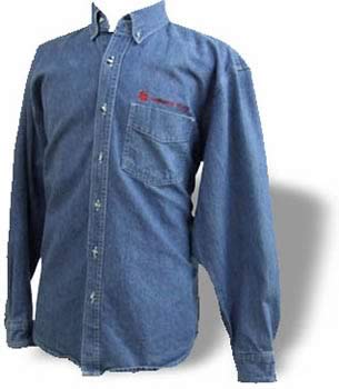 camisa de mezclilla peso medio