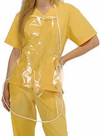 uniforme para estetica con mandil